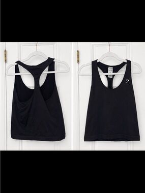 Gymshark Black Racerback Training Tank